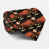 Halloween graveyard achtergrond stropdas (Opgerold)