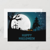 Halloween Graveyard Briefkaart (Voorkant / Achterkant)