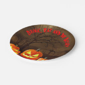 Halloween graveyard Drink Eat and be Scary Papieren Bordje (Gekanteld)
