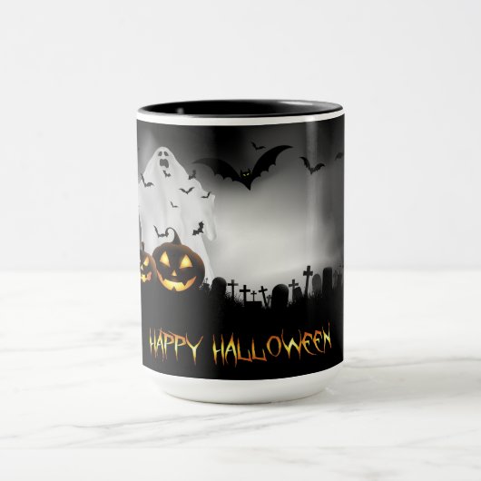 Halloween Graveyard, Ghost Jack-o-lantern en Bat Mok (Midden)