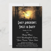 Halloween Graveyard kostuum Sweet 16 Verjaardag Kaart (Voorkant)