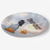 Halloween Graveyard Papieren Bordje (Gekanteld)