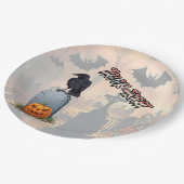 Halloween Graveyard Papieren Bordje (Gekanteld)
