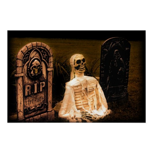 Halloween Graveyard Perfect Poster (Voorkant)