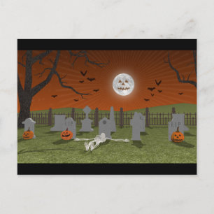 Halloween: Graveyard Scene: Briefkaart
