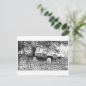 Halloween Graveyard Scene Briefkaart (Staand voorkant)