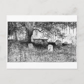 Halloween Graveyard Scene Briefkaart (Voorkant)