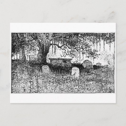 Halloween Graveyard Scene Briefkaart (Voorkant)