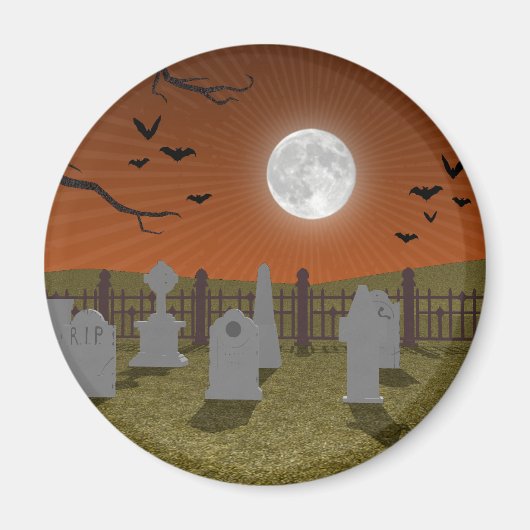 Halloween: Graveyard Scene: Magneet (Voorkant)