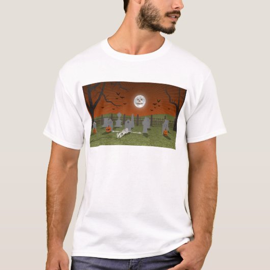Halloween: Graveyard Scene: T-shirt (Voorkant)