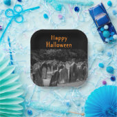 Halloween Graveyard Tombstenen Papieren Bordje (Feest)