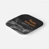 Halloween Graveyard Tombstenen Papieren Bordje (Gebogen)