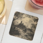 Halloween  Graveyard Tombstone Kartonnen Onderzetters<br><div class="desc">Dit ontwerp kan worden gepersonaliseerd door de Edit optie van het Ontwerp te kiezen. Je kunt ook overdragen naar andere objecten. Neem contact met me op via colorflowcreations@gmail.com of gebruik de chatoptie bovenaan de pagina als u dit ontwerp op een ander product wilt plaatsen of hulp nodig hebt bij dit...</div>