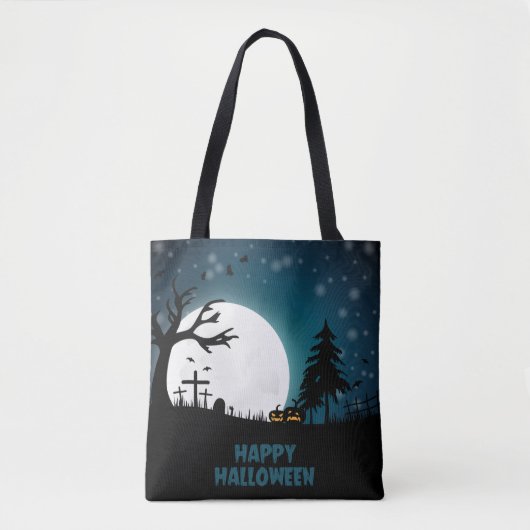 Halloween Graveyard Tote Bag (Voorkant)