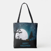 Halloween Graveyard Tote Bag (Achterkant)