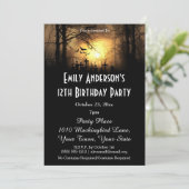 Halloween Graveyard Verjaardag Kaart (Staand voorkant)