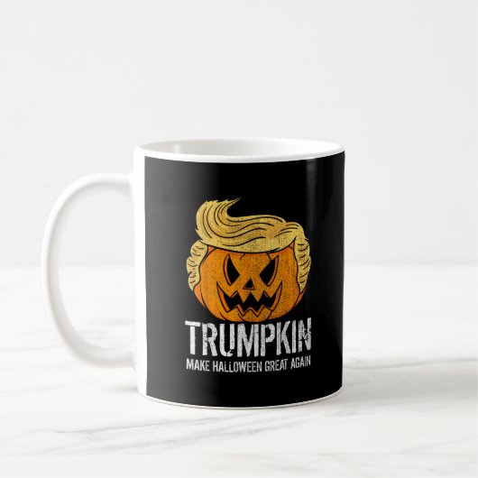 Halloween Great Again Donald Trumpkin Pumpkin Koffiemok (Links)