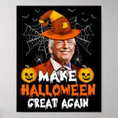 Halloween Great Again Grappige Trump Jack O Lanter Poster (Voorkant)