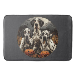 Halloween Great Dane Dogs Jack O Lantern Badmat