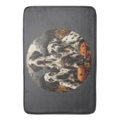 Halloween Great Dane Dogs Jack O Lantern Badmat (Voorkant Verticaal)