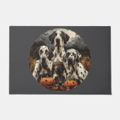 Halloween Great Dane Dogs Jack O Lantern Deurmat (Voorkant)