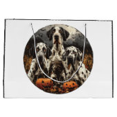 Halloween Great Dane Dogs Jack O Lantern Groot Cadeauzakje (Achterkant)