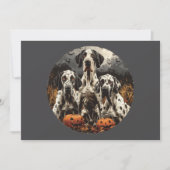 Halloween Great Dane Dogs Jack O Lantern Kaart (Voorkant)
