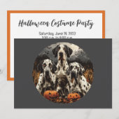 Halloween Great Dane Dogs Jack O Lantern Kaart (Voorkant / Achterkant)
