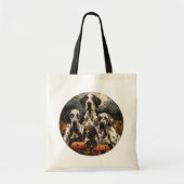 Halloween Great Dane Dogs Jack O Lantern Tote Bag (Voorkant)