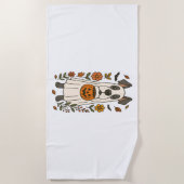 Halloween Great Dane Flowers Strandlaken (Voorkant)