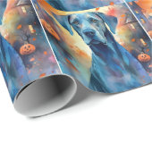 Halloween Great Dane met pompoenen eng Cadeaupapier (Rol Hoek)