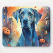 Halloween Great Dane met pompoenen eng Muismat (Voorkant)