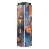 Halloween Great Dane met pompoenen eng Thermosbeker (Achterkant)