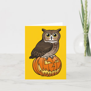 Halloween Great Horned Uil Kaart