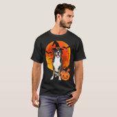 Halloween Greater Swiss Mountain Dog Jack O Lanter T-shirt (Voorkant volledig)
