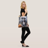 Halloween Greater Swiss with Pumpkins Scary Tote Bag (Op model)