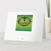Halloween green alien kaart (Achterkant)