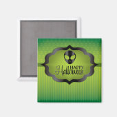 Halloween green alien magneet (Voorkant / Achterkant)