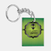 Halloween green alien sleutelhanger (Voorkant Links)