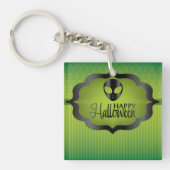 Halloween green alien sleutelhanger (Voorkant)