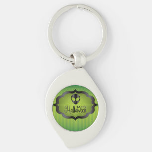 Halloween green alien sleutelhanger