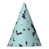 Halloween Green Bat Pattern Feesthoedjes (Achterkant)