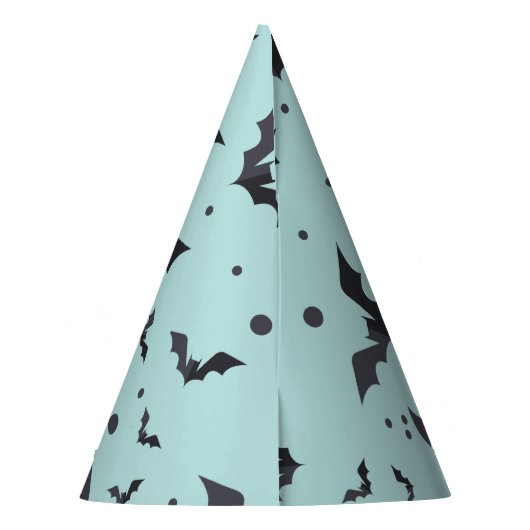Halloween Green Bat Pattern Feesthoedjes (Achterkant)