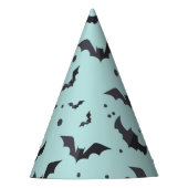 Halloween Green Bat Pattern Feesthoedjes (Voorkant)