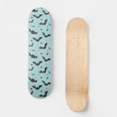 Halloween Green Bat Pattern Persoonlijk Skateboard (Voorkant)