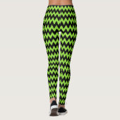 Halloween Green Black Spooky Witch Costume Party Leggings (Achterkant)