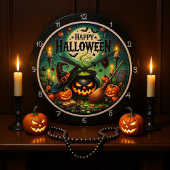 Halloween Green Cauldron Grote Klok
