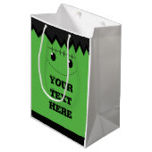 Halloween Green Frankenstein Schattigee gepersonal Medium Cadeauzakje (Voorkant Gekanteld)