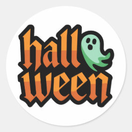 Halloween Green Ghost Sticker