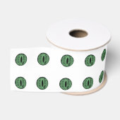 Halloween Green Polka Dot Eyes Grosgrain Lint (Spoel)